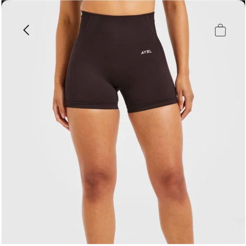 AYBL Women's Dark Brown High-Waisted Shorts